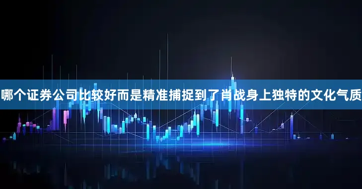 哪个证券公司比较好而是精准捕捉到了肖战身上独特的文化气质